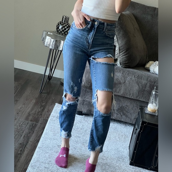 Ultra high-rise Mom jeans - Picture 2 of 5